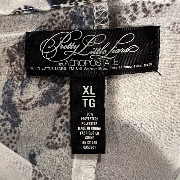 Pretty Little Liars by Aeropostale XL sheer sleeveless top, open back, EUC - Picture 4 of 9